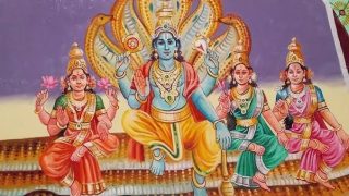 Vishnu and his three wives