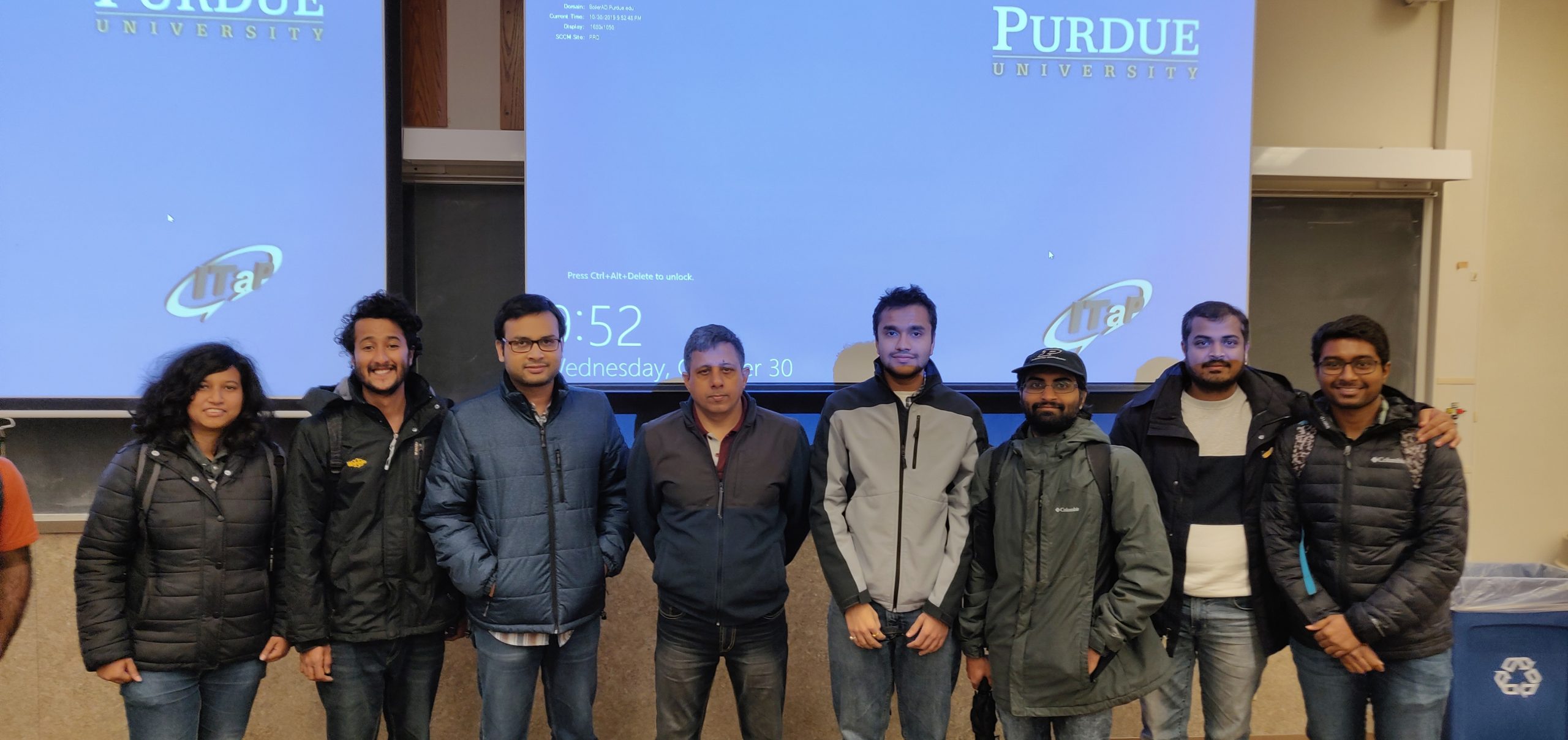 Anuj Dhar with Students at Perdue