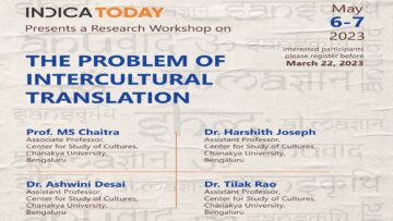 Research Workshop – The Problem of intercultural Translation: Indian and European Texts